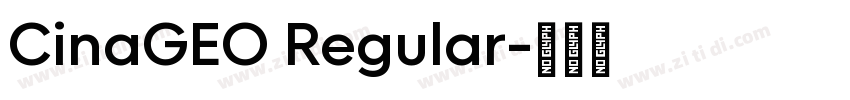 CinaGEO Regular字体转换